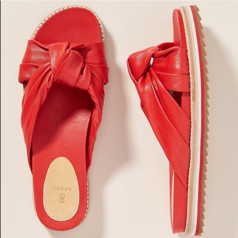 Bill Blass Padget Leather Sandal Slides